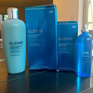 Elemis Set!!!Cellutox Active Body Oil & Aching Muscle Super Soak